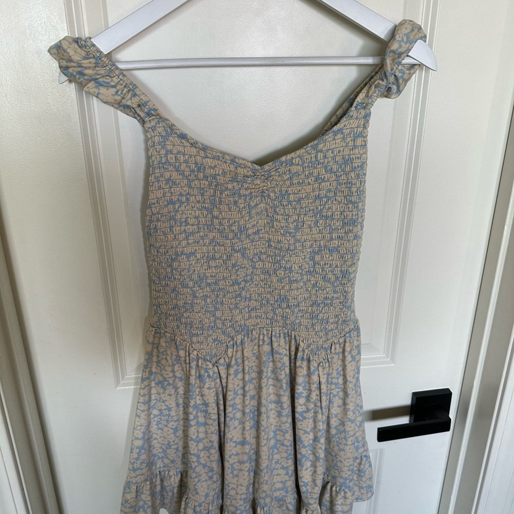 Floral Cottagecore Dress | Size Small | Smocked Stretchy Babydoll Mini - Picture 9 of 9